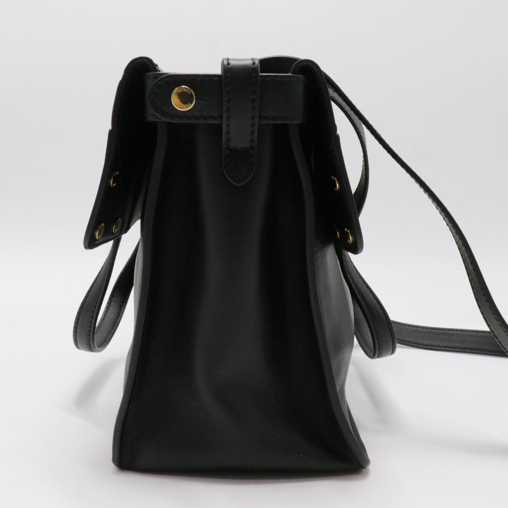 Flip Grace Tote Leather with Zucca Embossed Detail Regular