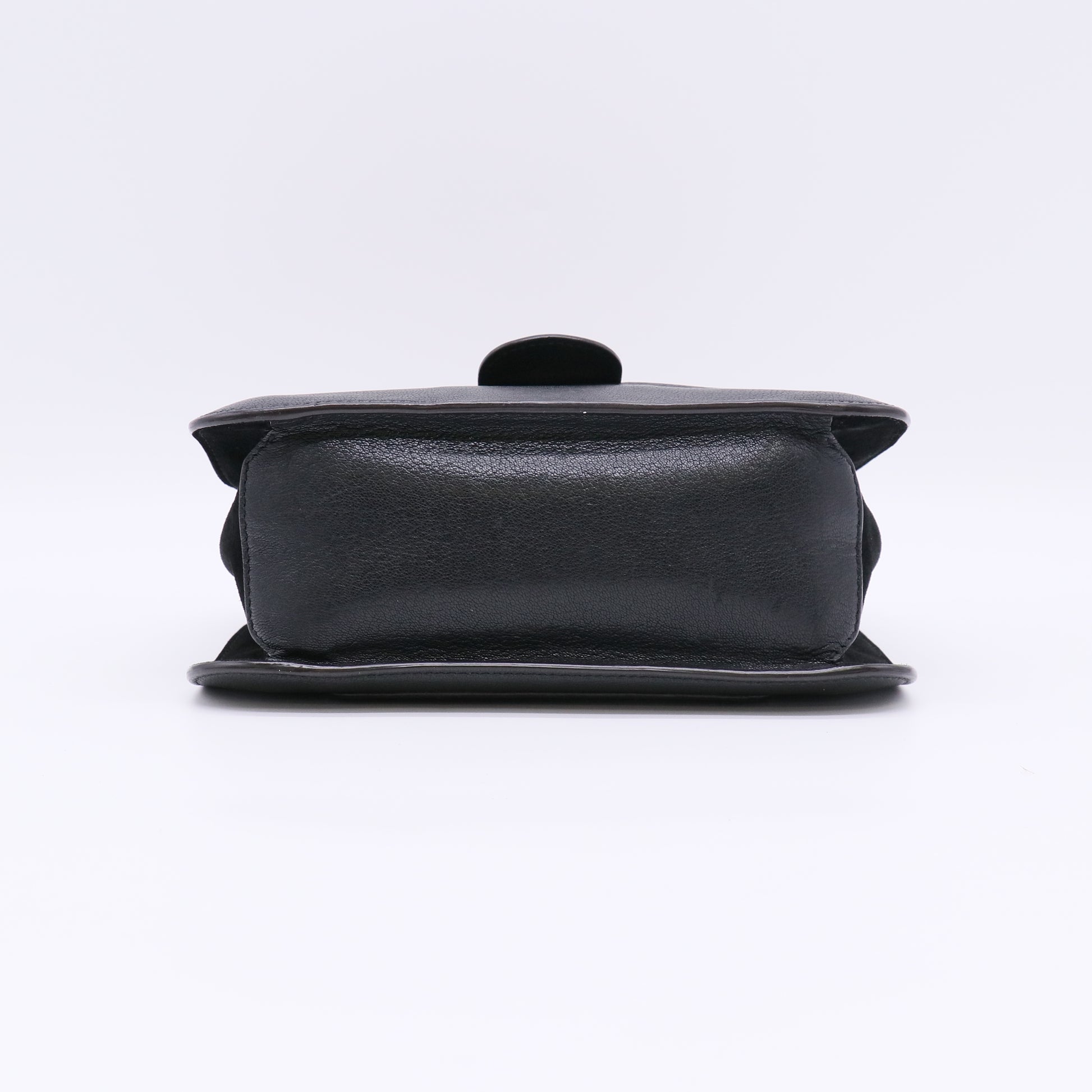 Chain Shoulder Bag Milly Small Black Leather B22836