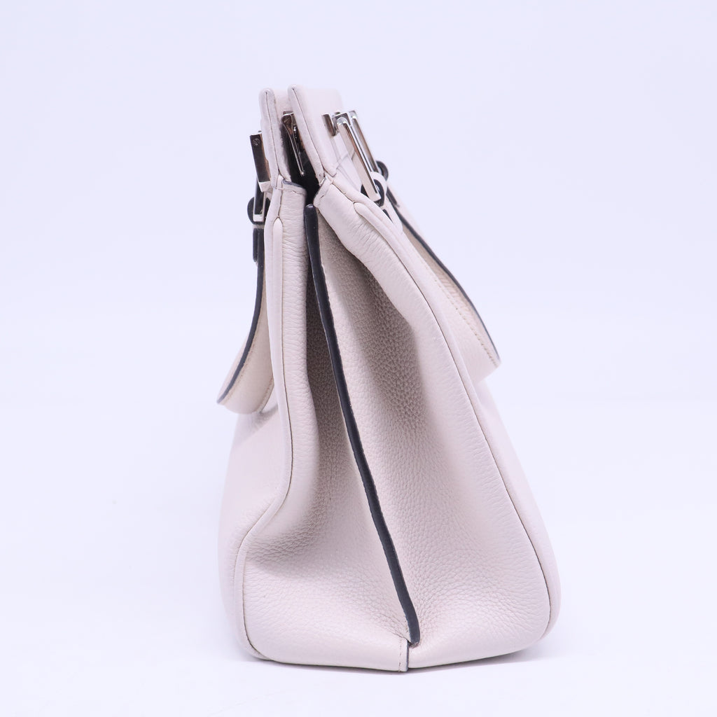Grainy Calfskin Small Zumi Top Handle Bag B20485