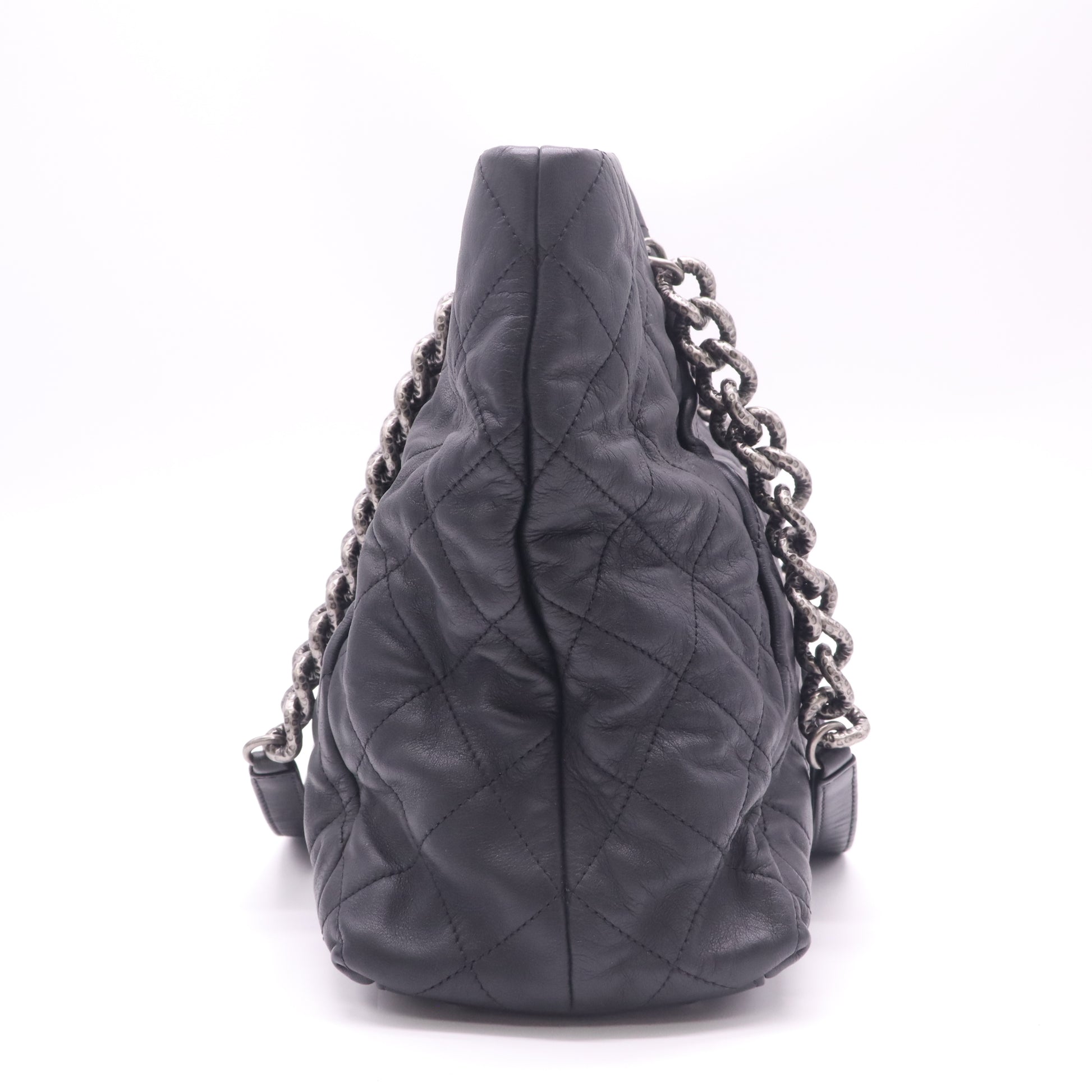 Chanel Calfskin Quilted Large Coco Pleats Tote Bag B23129