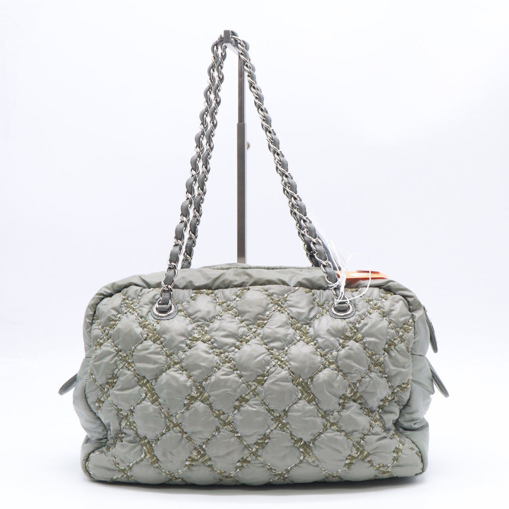 Chanel Paris-Byzance Nylon Tweed on Stitch Bowler Bag Twins LDZ823