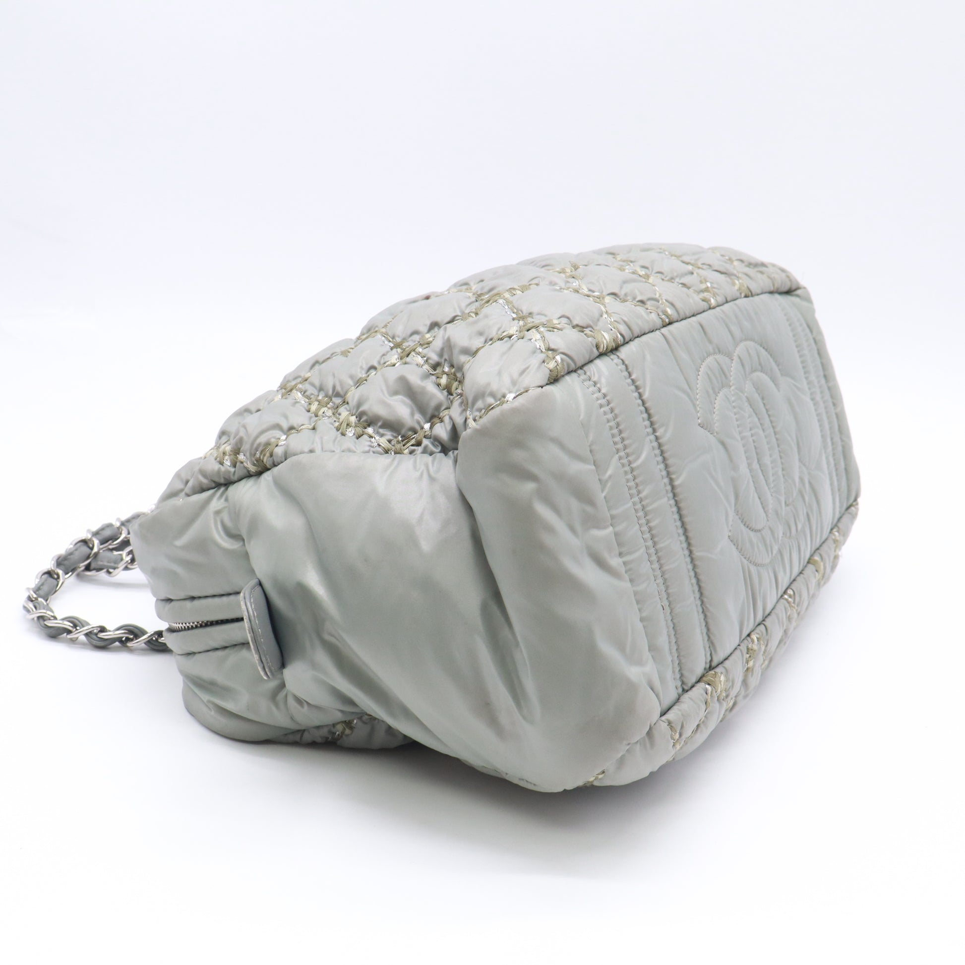 Chanel Paris-Byzance Nylon Tweed on Stitch Bowler Bag Twins LDZ823
