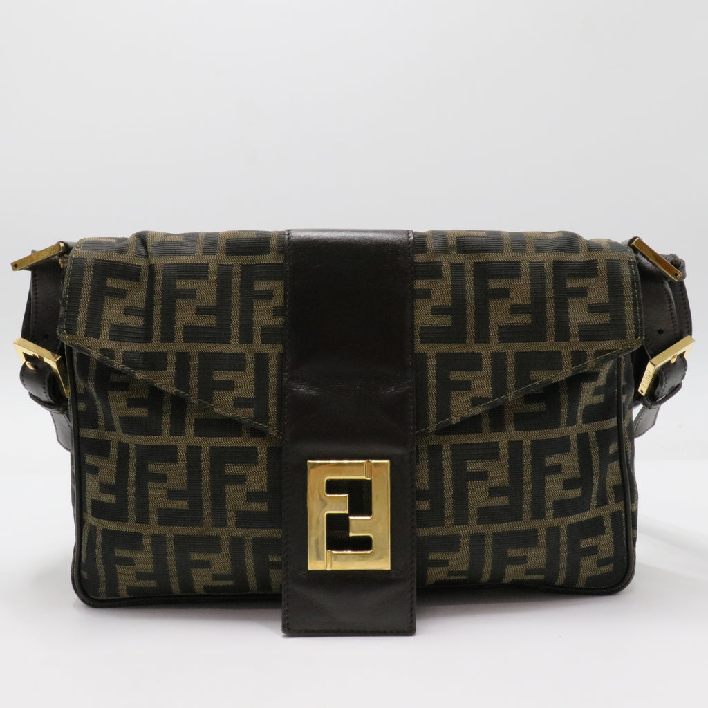 Mini Baguette Zucca Canvas Shoulder Bag