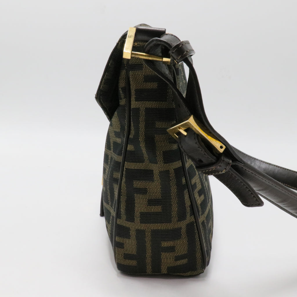 Mini Baguette Zucca Canvas Shoulder Bag