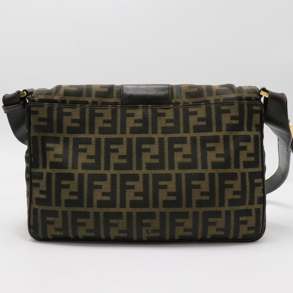 Mini Baguette Zucca Canvas Shoulder Bag
