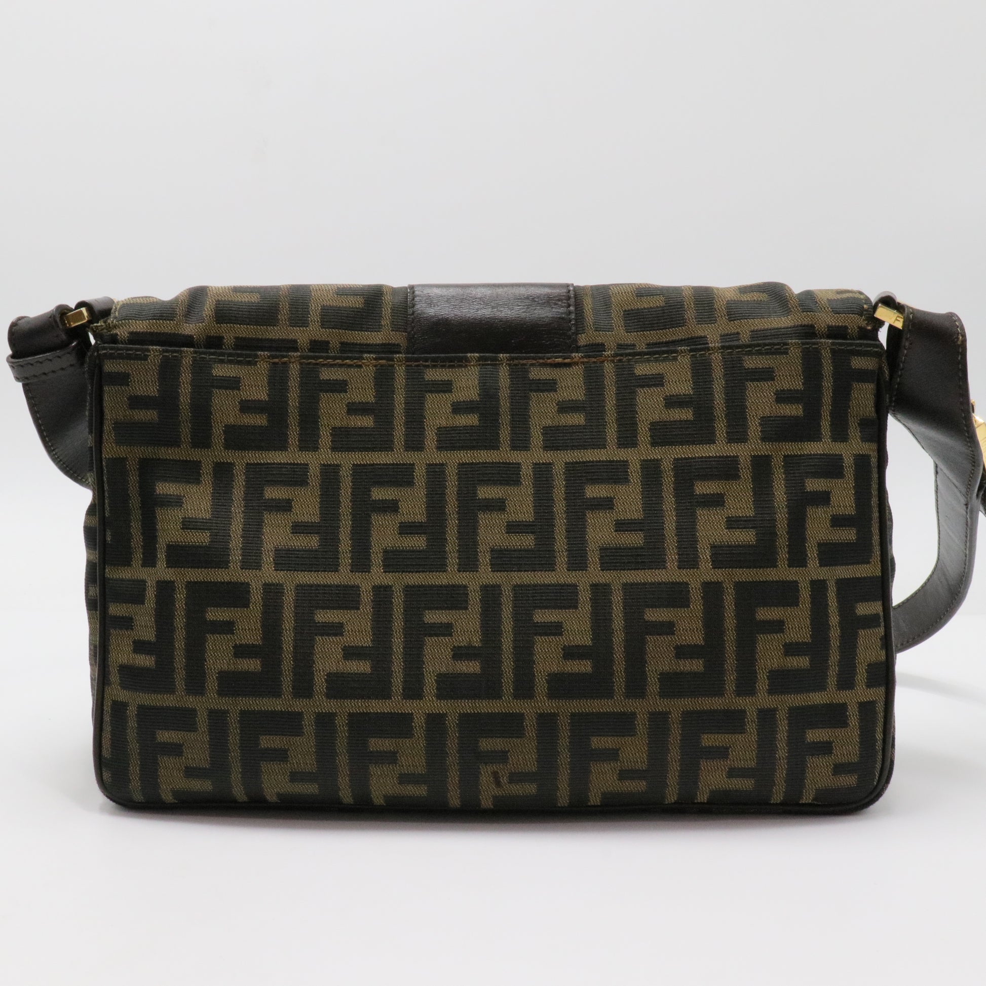 Mini Baguette Zucca Canvas Shoulder Bag