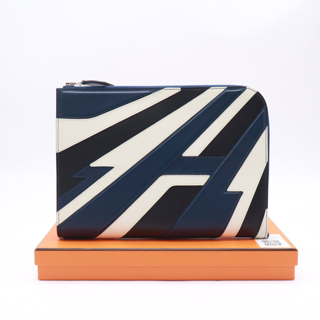 Hermès Zip Tablet Racing Pouch twins LDZ831