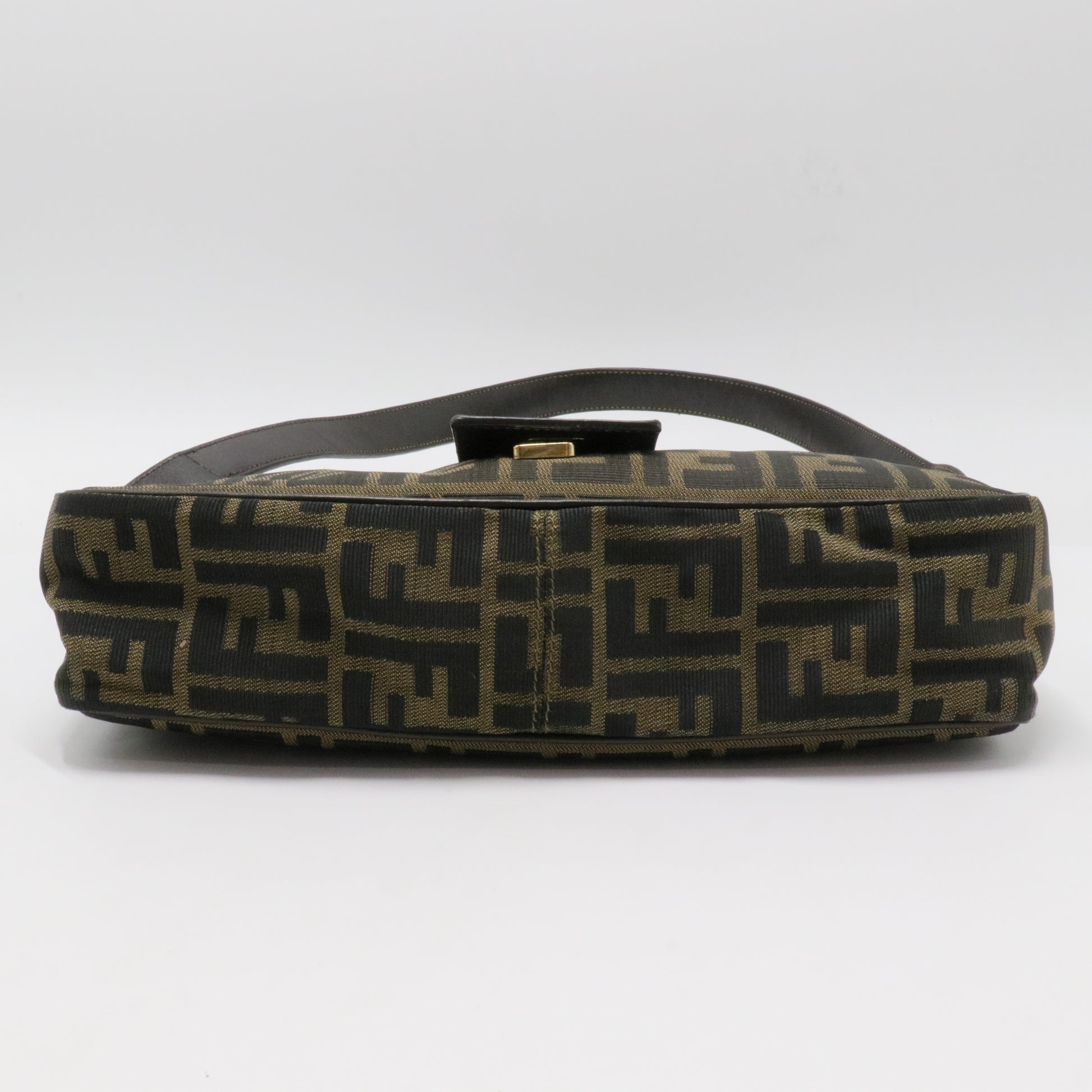 Mini Baguette Zucca Canvas Shoulder Bag
