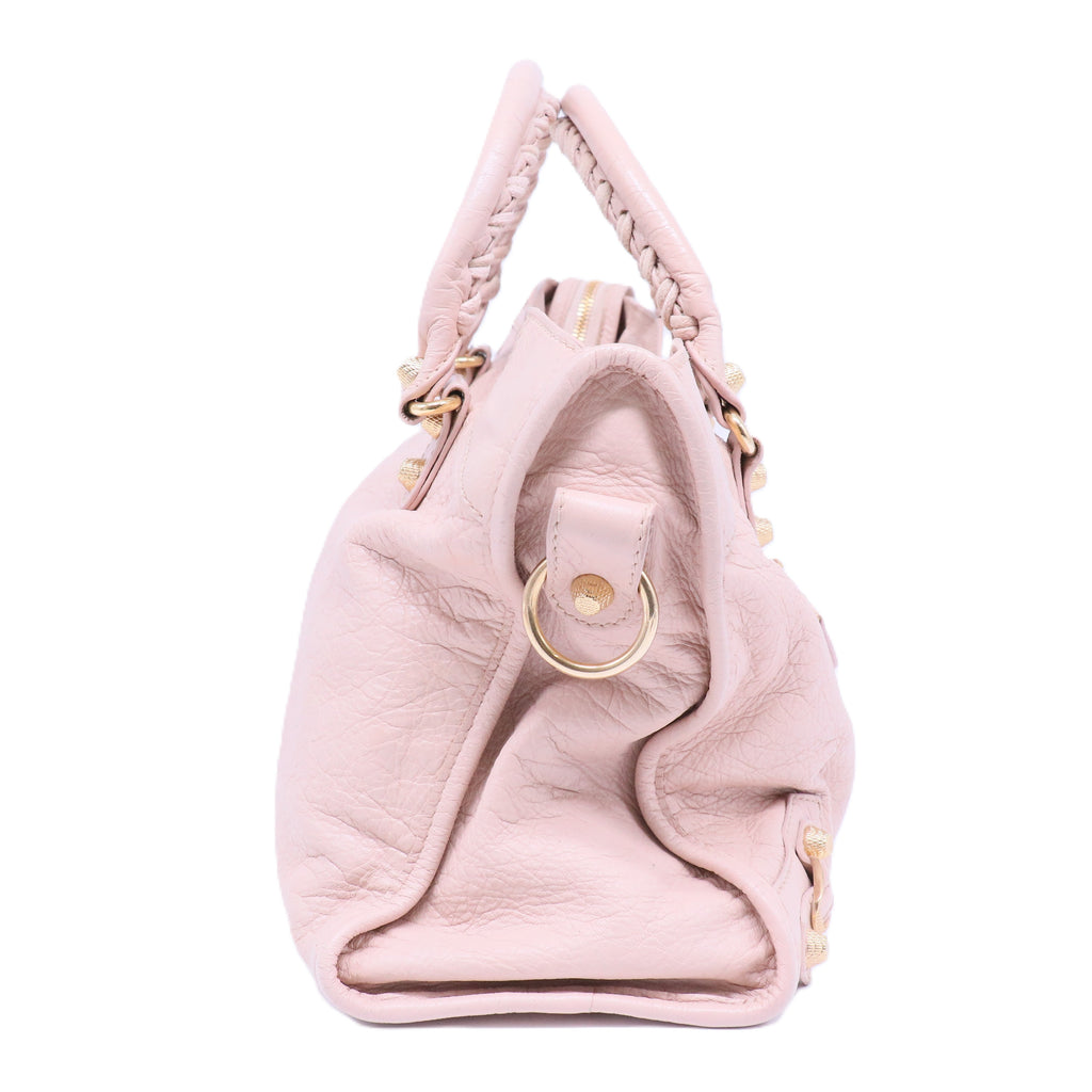 Agneau Giant 12 Silver Hardware City Rose Poudre Rose Petunia