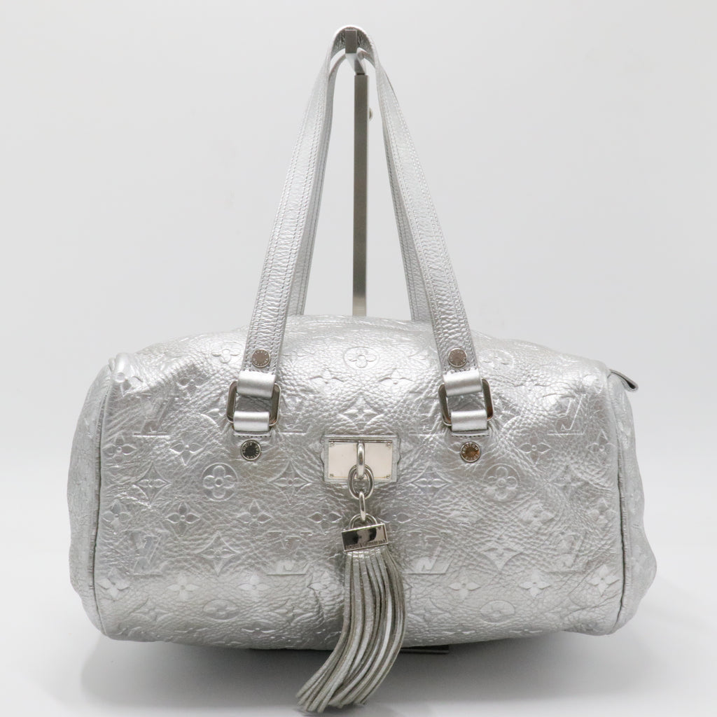 Comete Handbag Limited Edition Shimmer Monogram Embossed Leather - Twins