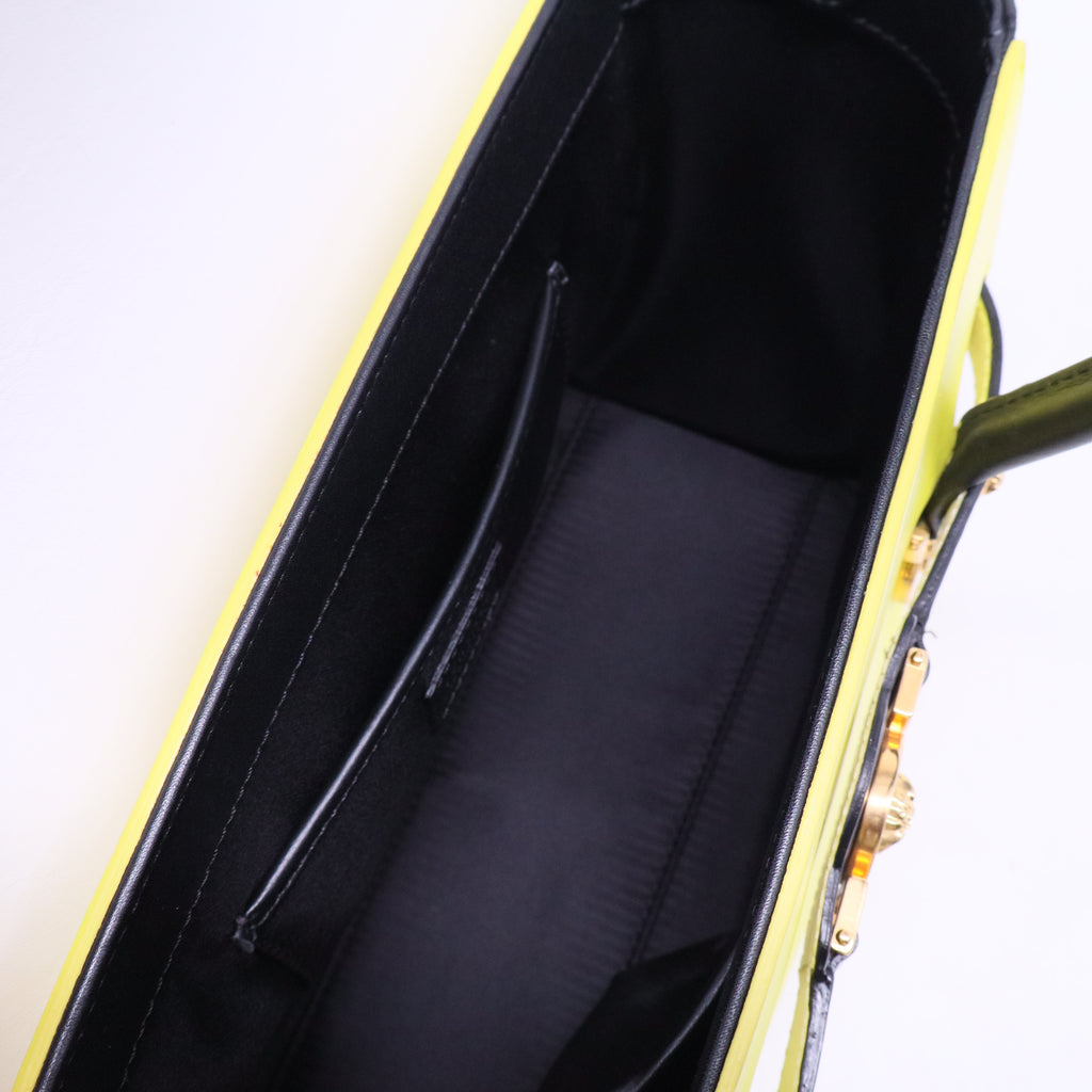 Versace Black Leather Medusa Medallion Tote B20798