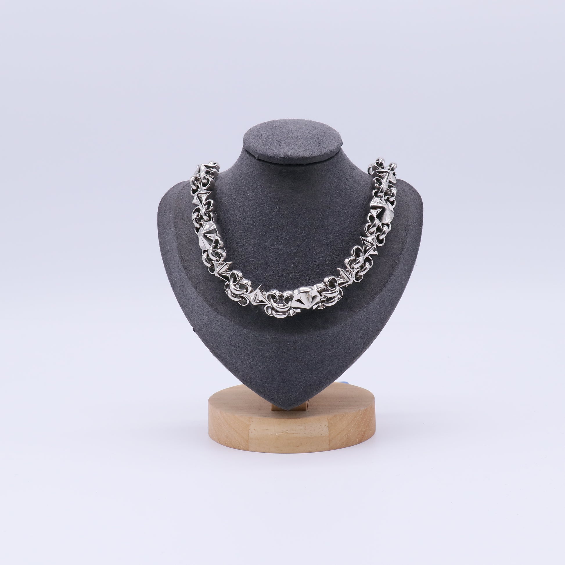 Sterling Silver Byzantine Chain Maille Necklace W21438