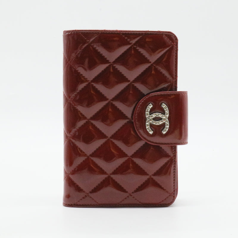 Patent CC French Wallet Red