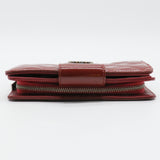 Patent CC French Wallet Red