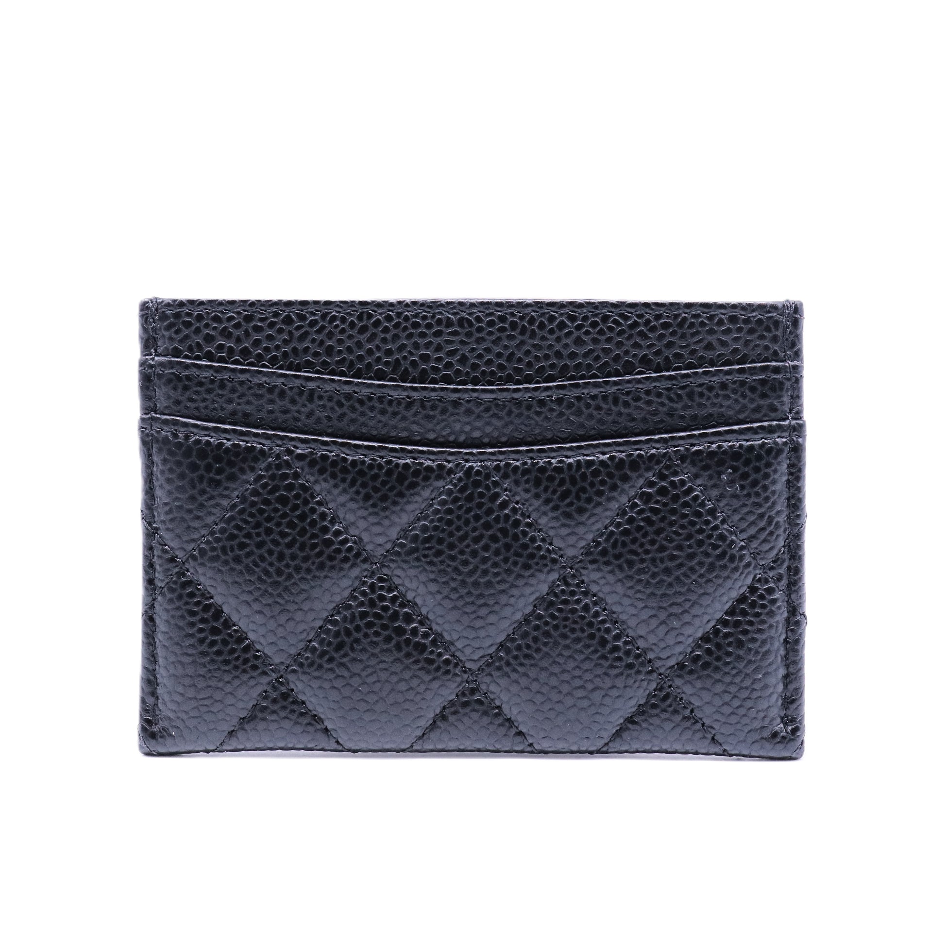 Classic Card Holder Quilted Caviar twins
