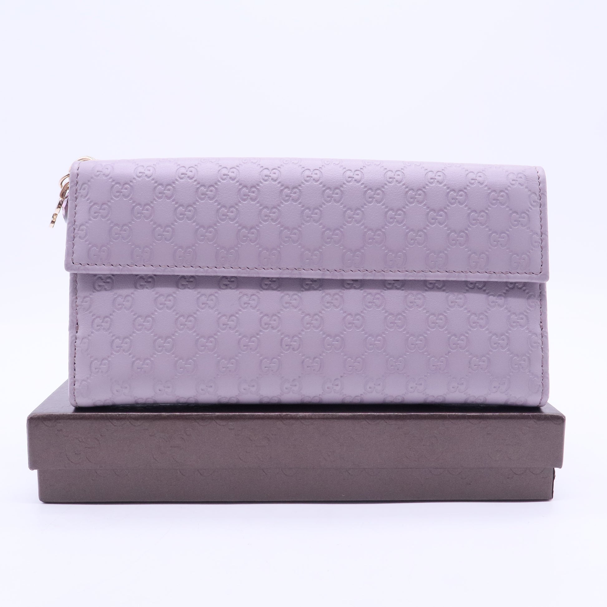Long Wallet With Guccissima Purple Gray W20289