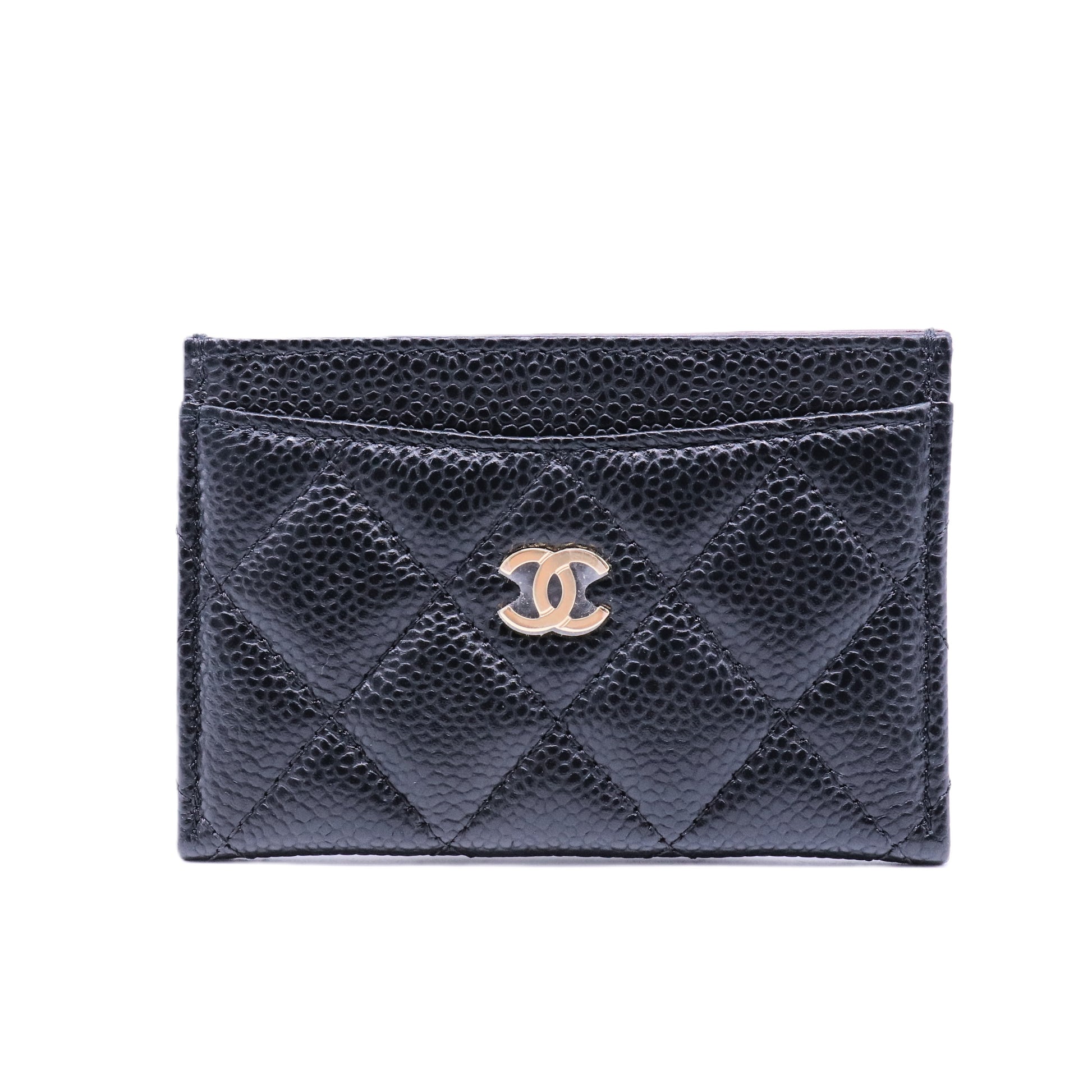 Classic Card Holder Quilted Caviar twins