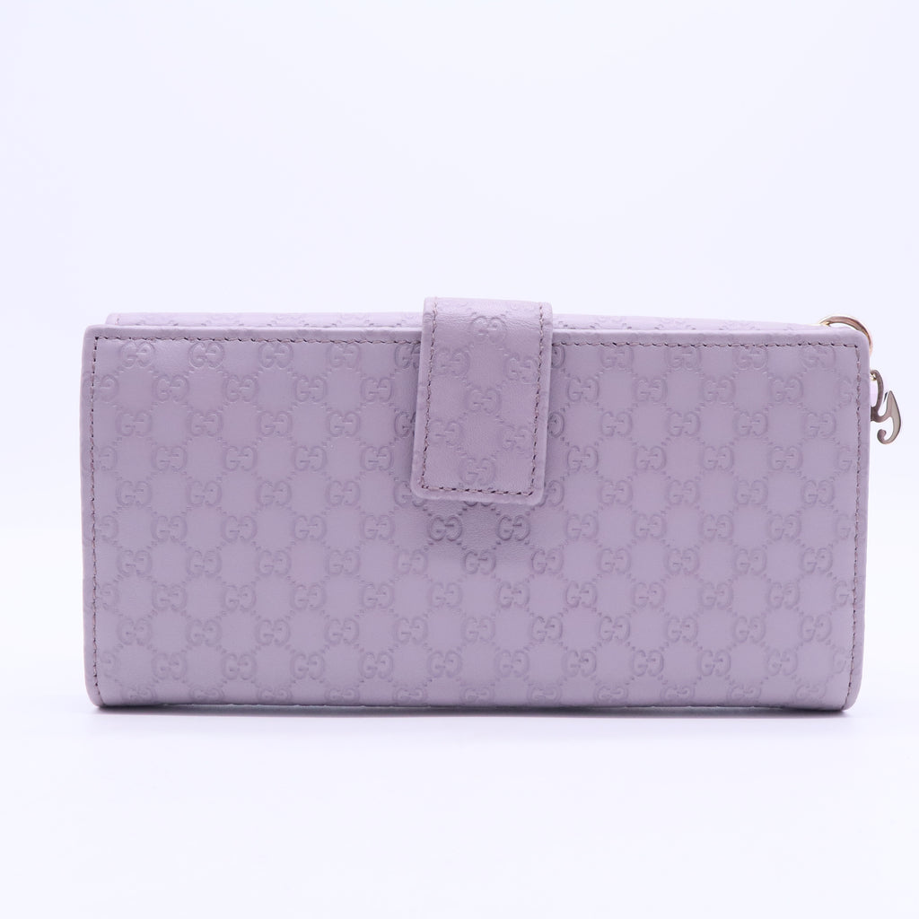 Long Wallet With Guccissima Purple Gray W20289