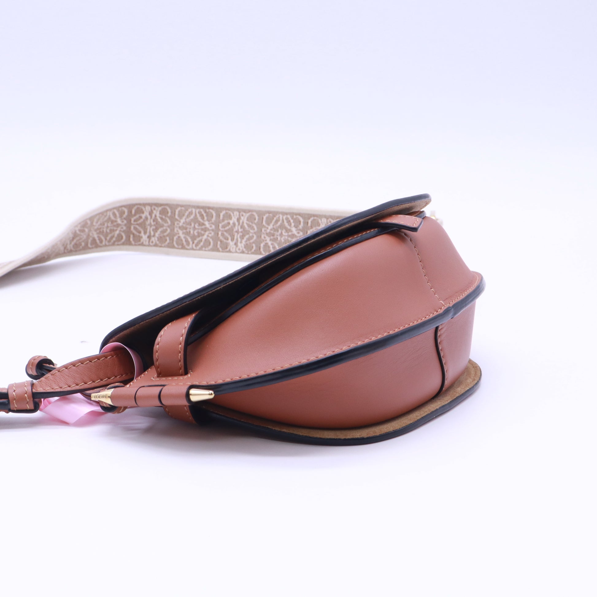 Loewe Mini Gate Dual Bag in Soft Calfskin and Jacquard Twins LDJ5440