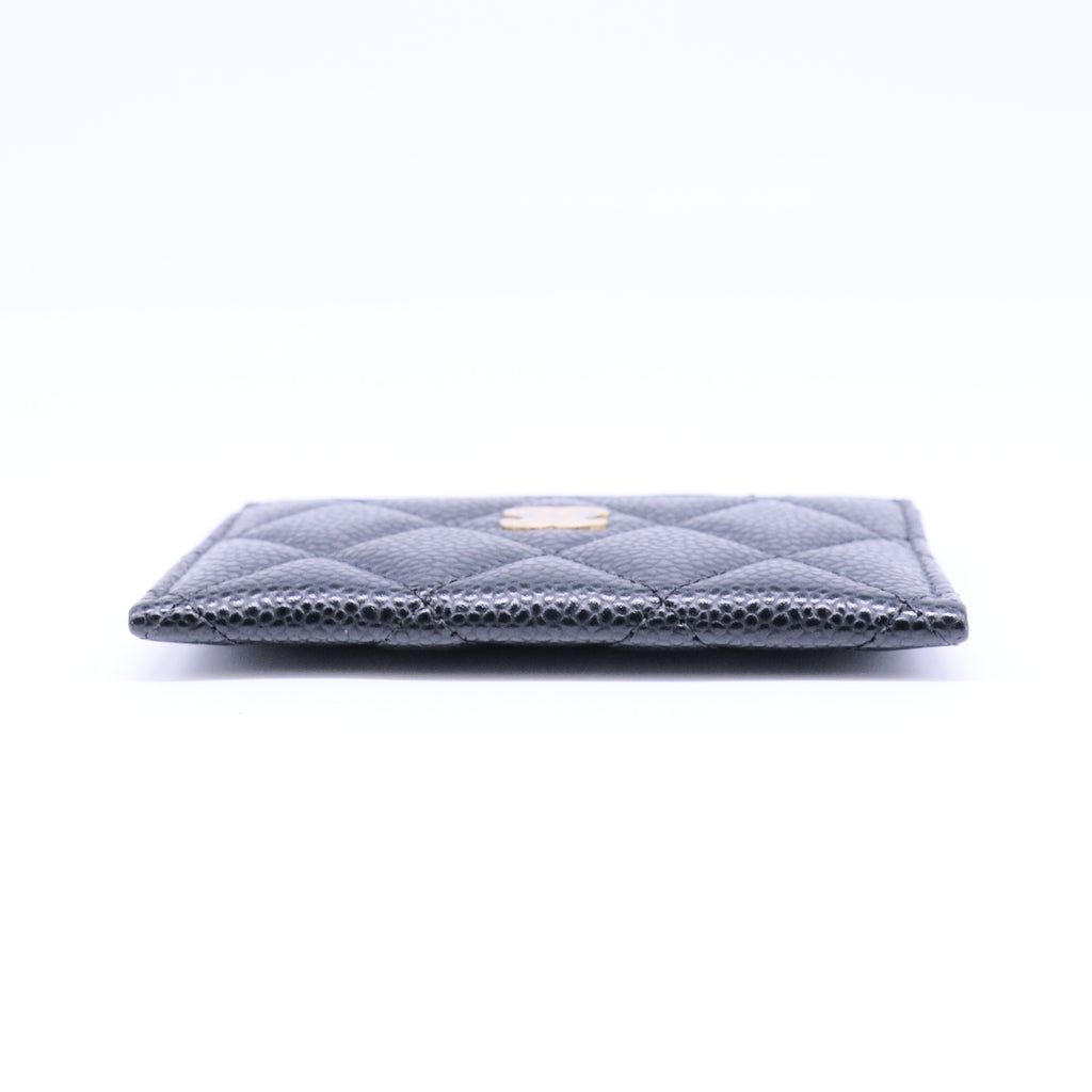 Classic Card Holder Quilted Caviar twins