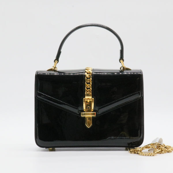 Sylvie 1969 Top Handle Bag Patent Mini