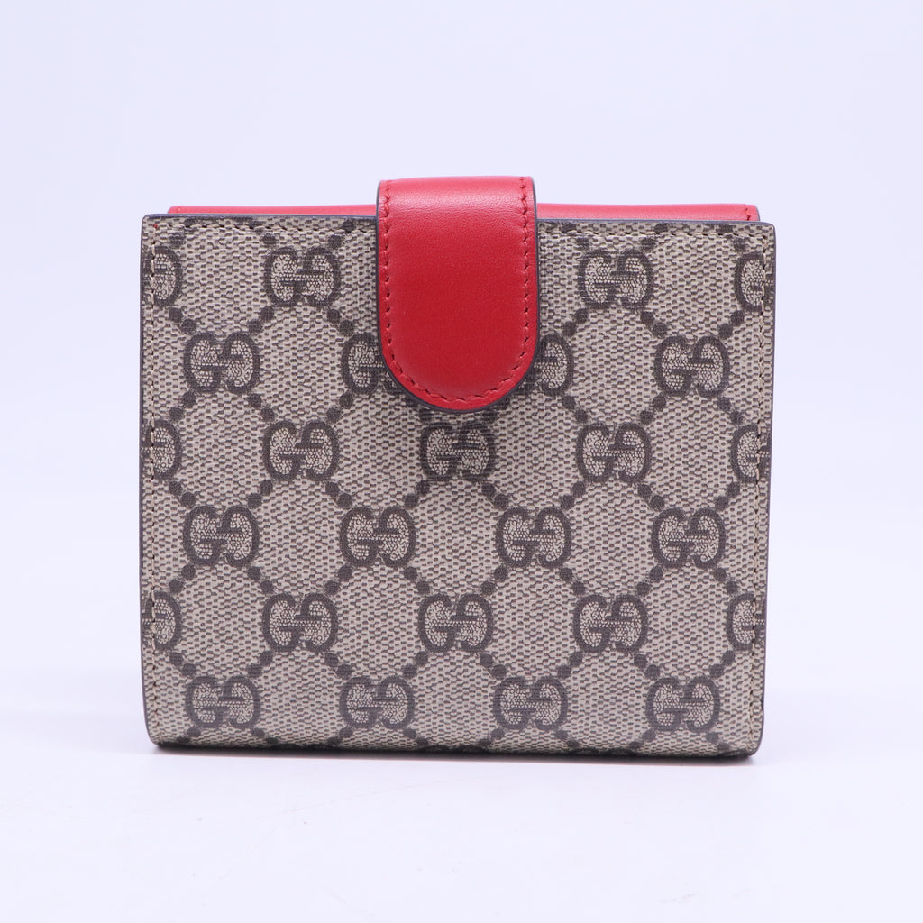 Red Pearl Accents Compact Wallet