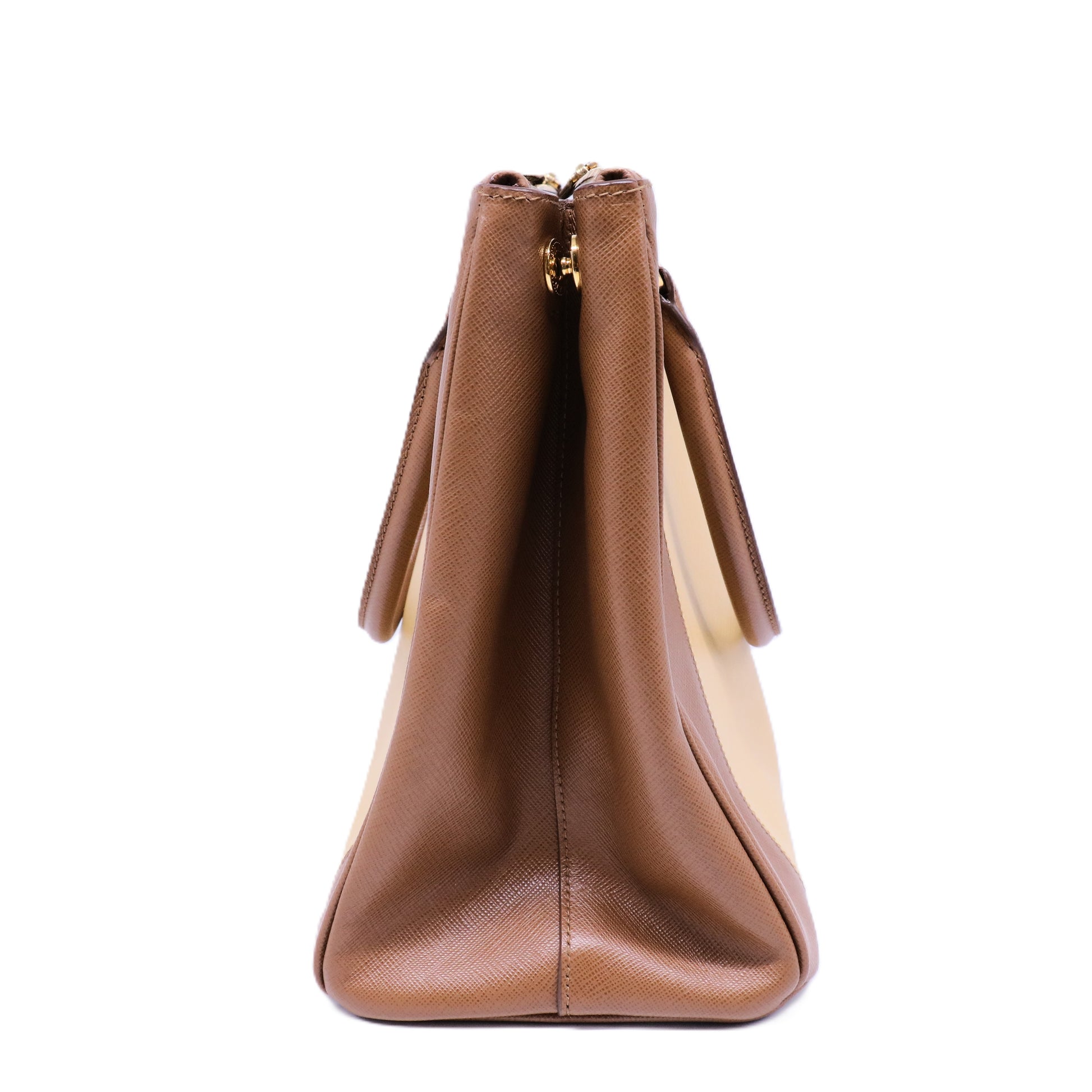 Prada Saffiano Lux Galleria Two-Tone Large Tote Bag twins