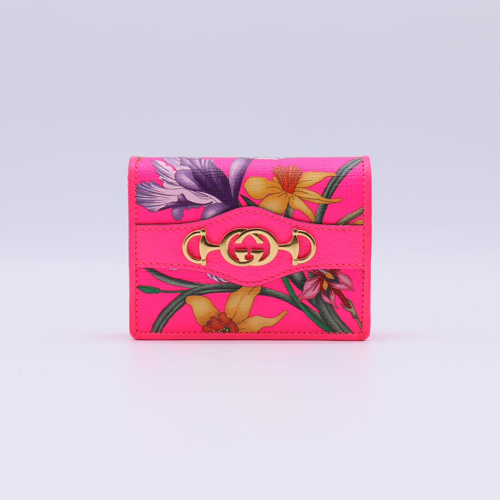 Gucci Flora Zumi Compact Wallet W21424