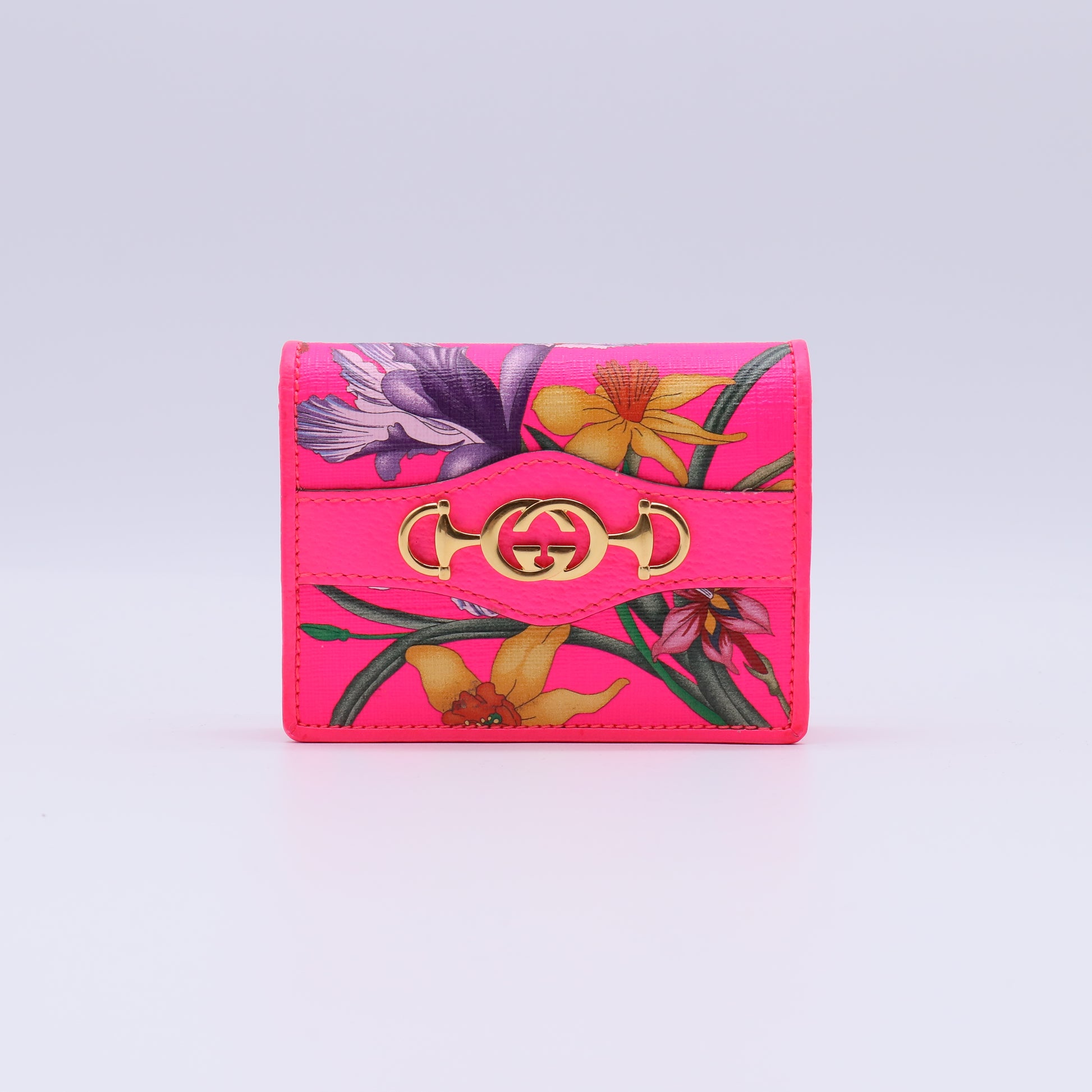 Gucci Flora Zumi Compact Wallet W21424