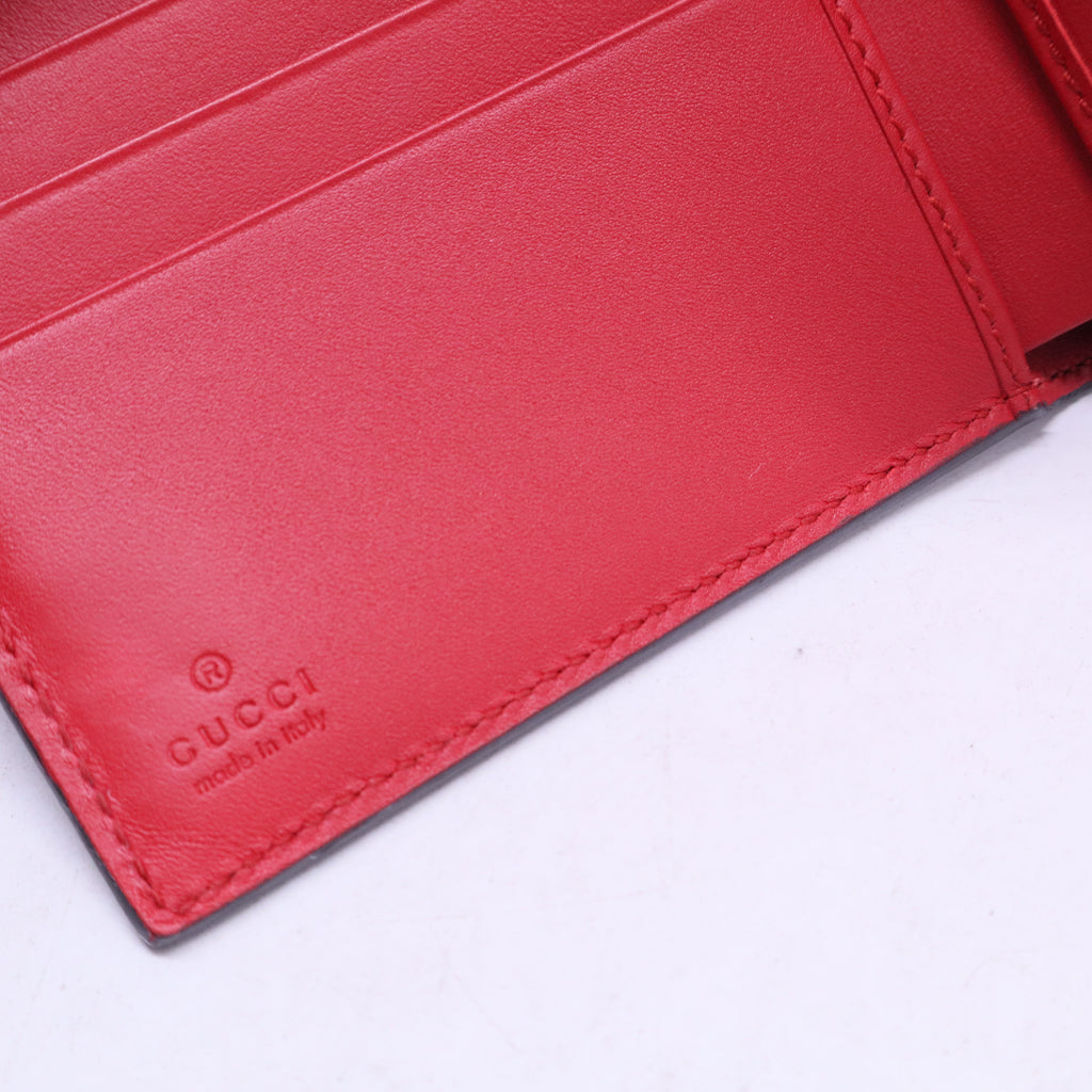 Red Pearl Accents Compact Wallet