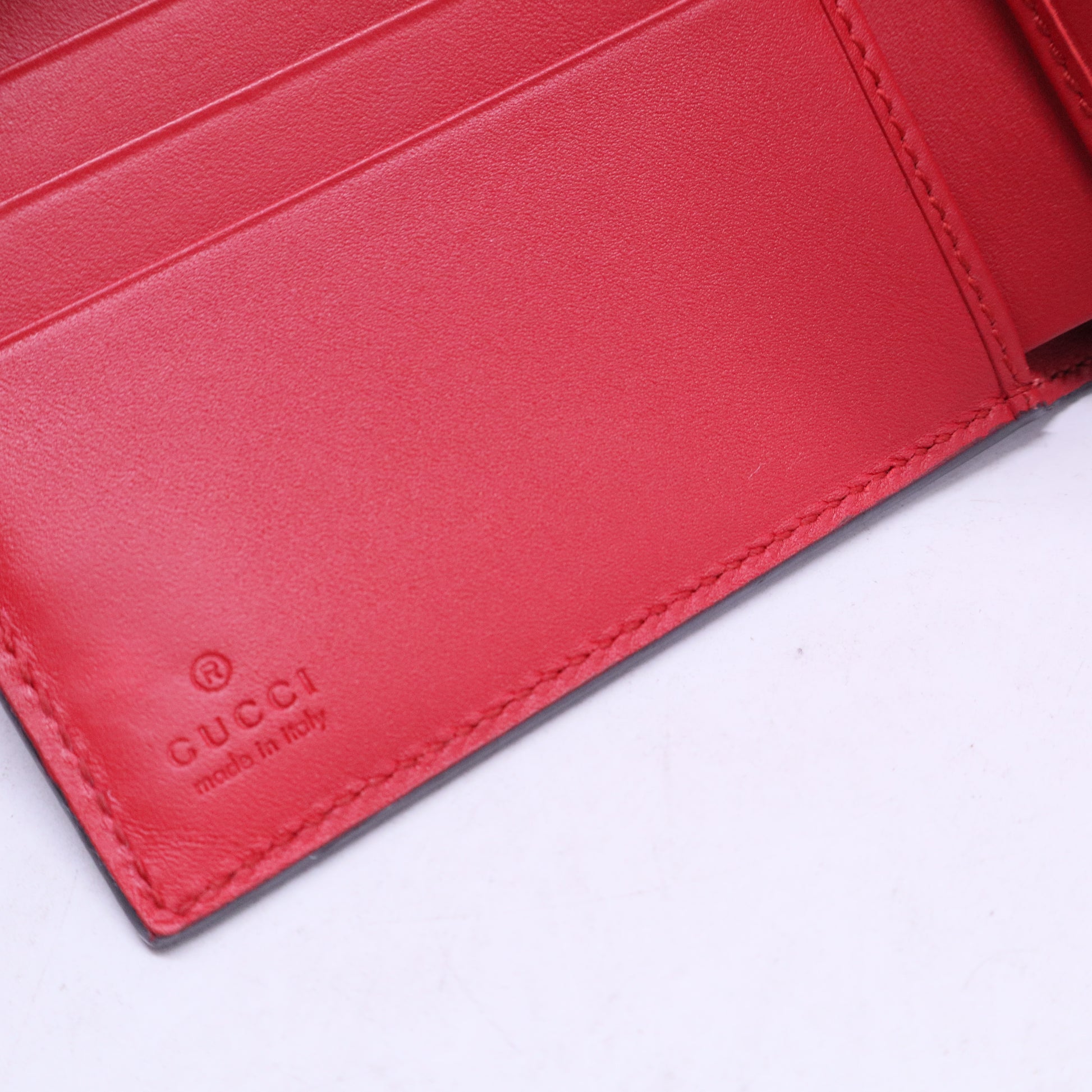 Red Pearl Accents Compact Wallet