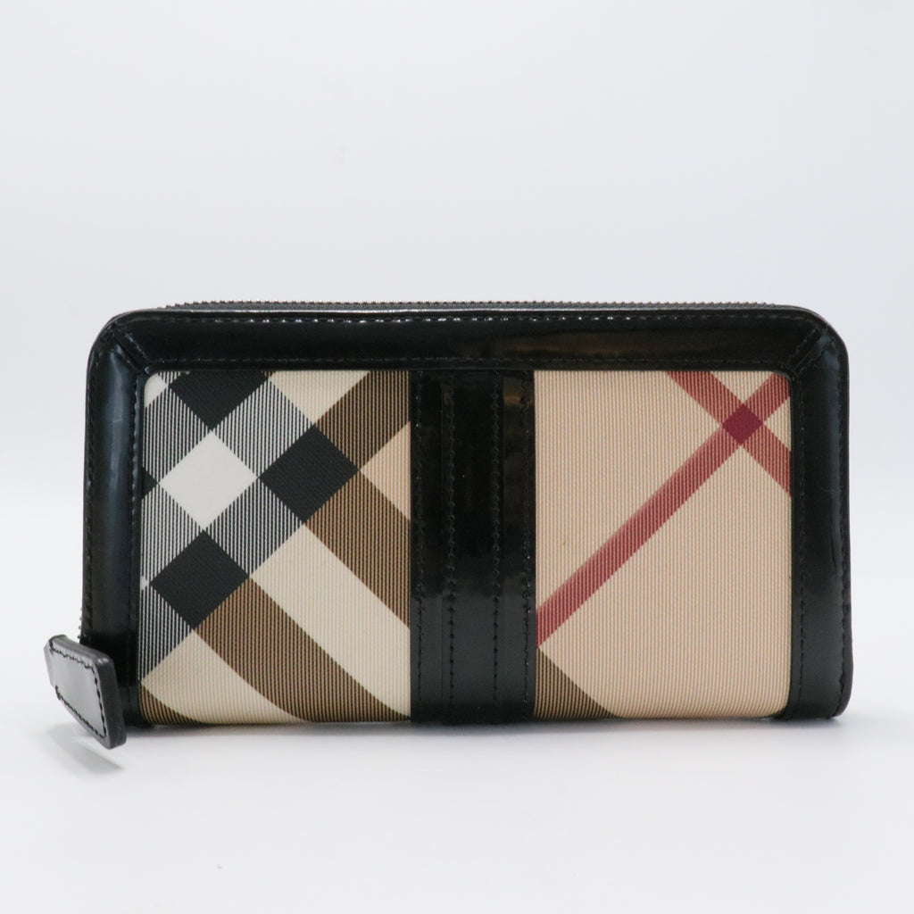 Plaid Print Continental Wallet