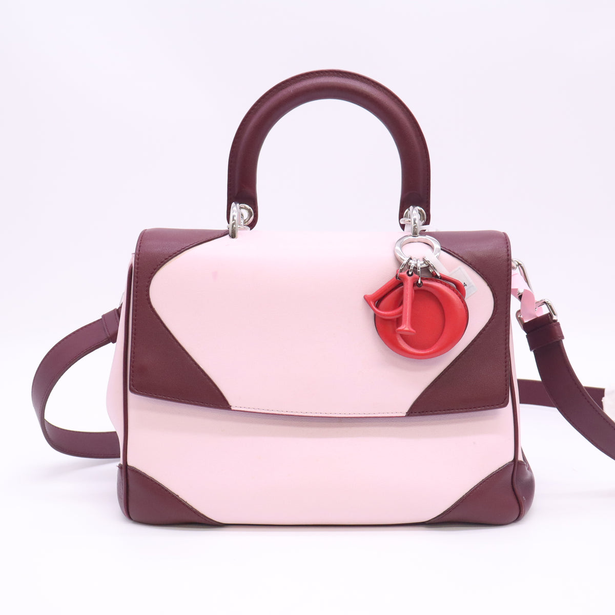 Christian Dior "Be Dior" Bi-color Top Handle Flap Bag Twins LDJ6820