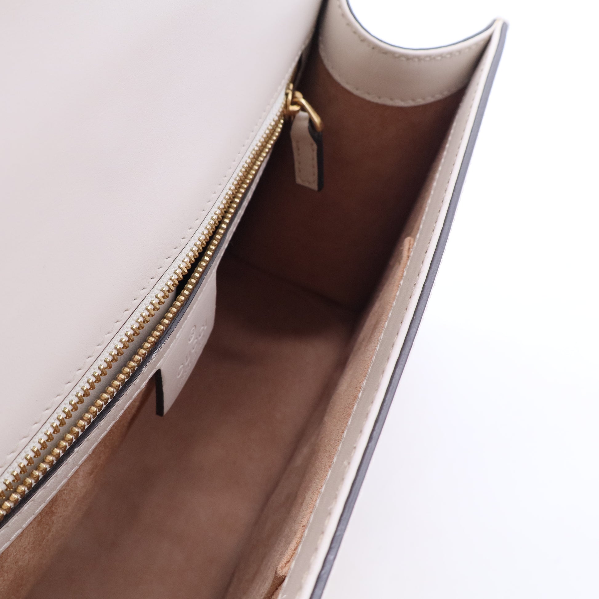 Cream Leather Small Sylvie Shoulder Bag B20105