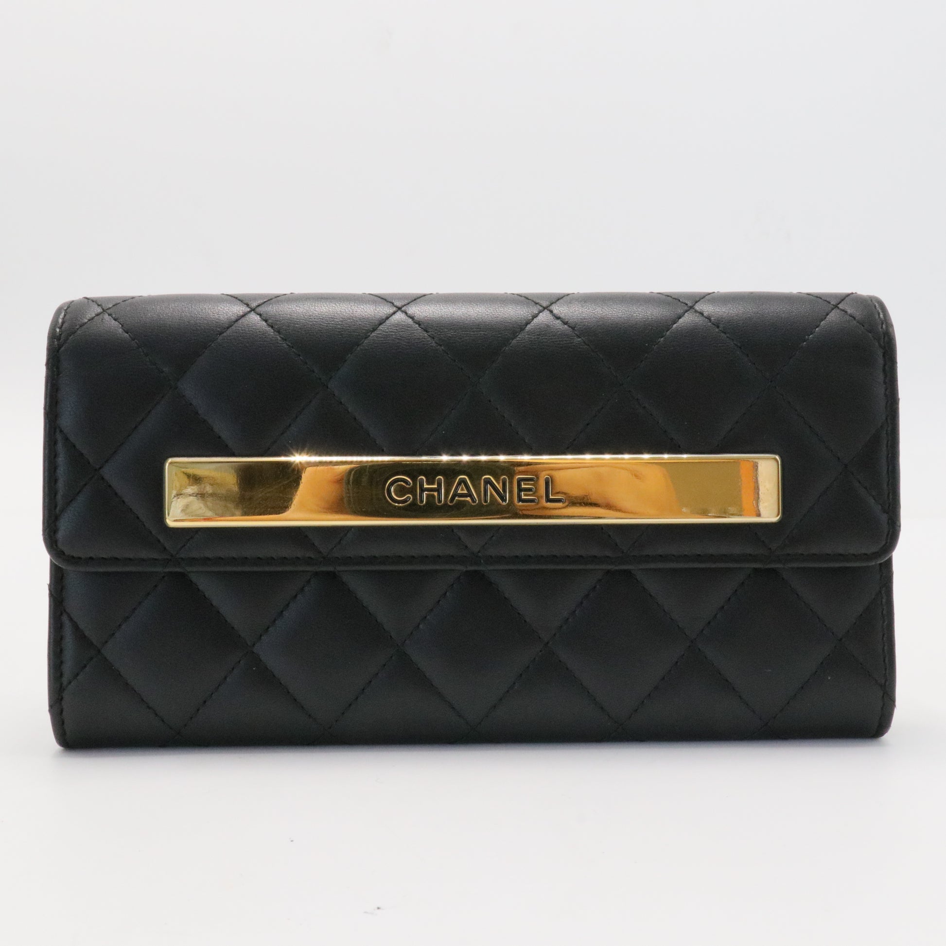Trendy CC Wallet Lambskin Leather