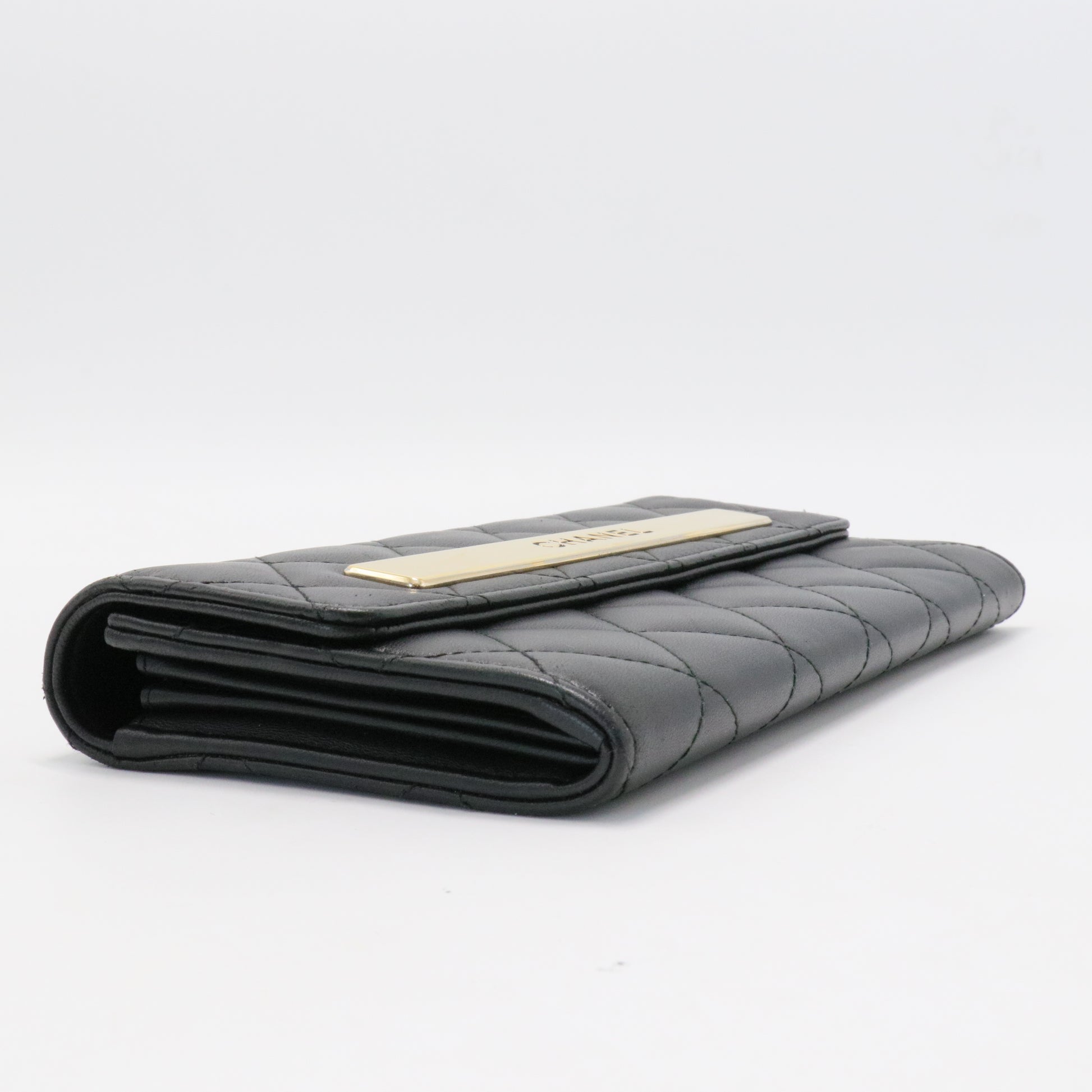 Trendy CC Wallet Lambskin Leather