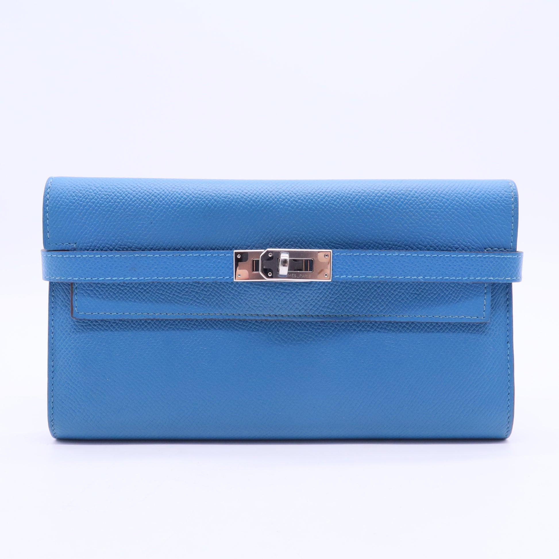 Kelly Accessory in Blue Leather W20160