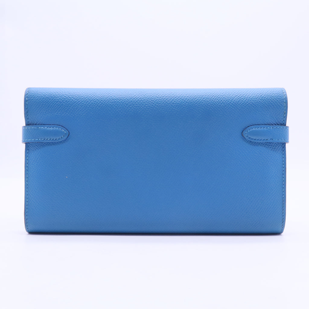 Kelly Accessory in Blue Leather W20160