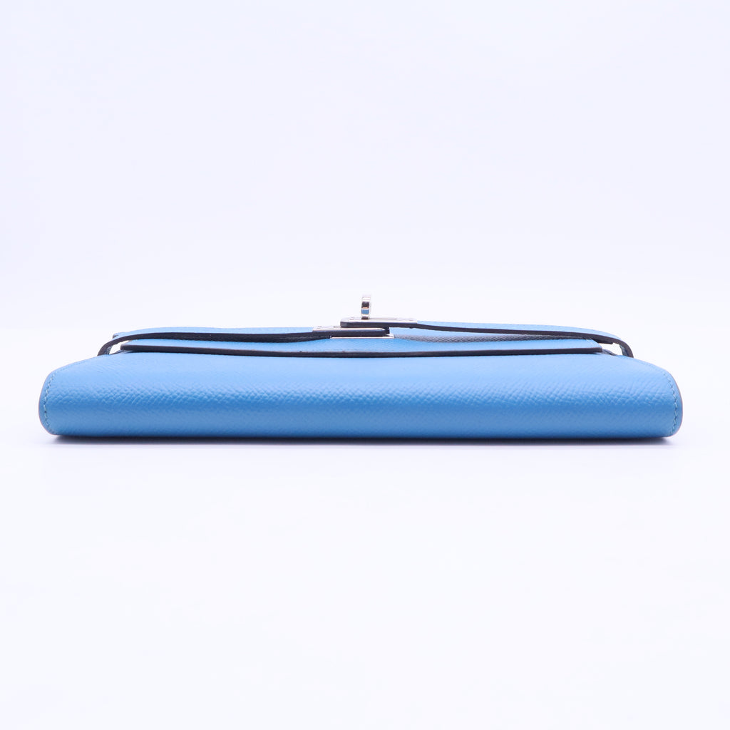 Kelly Accessory in Blue Leather W20160