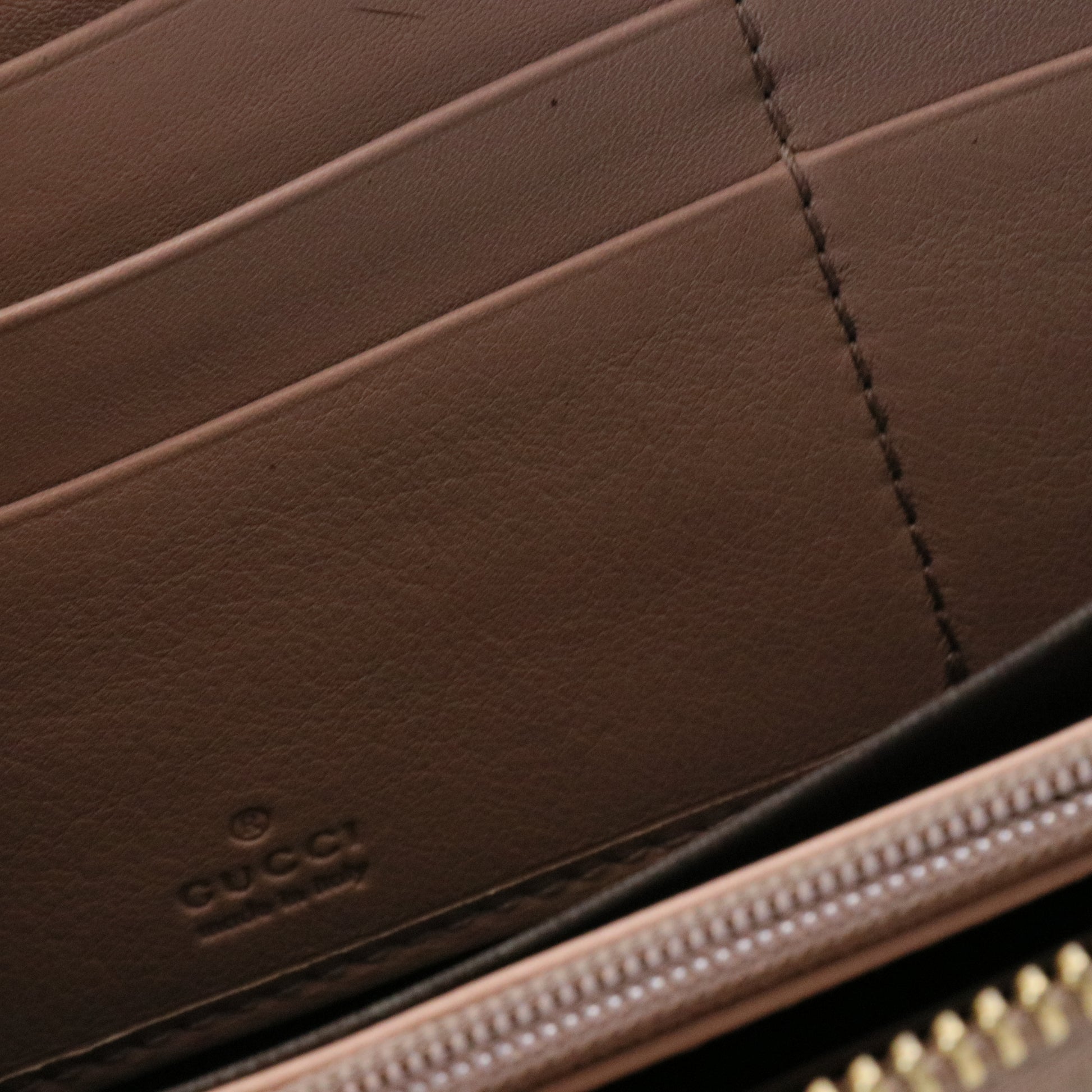 Microguccissima Nice Zip Around Leather Wallet
