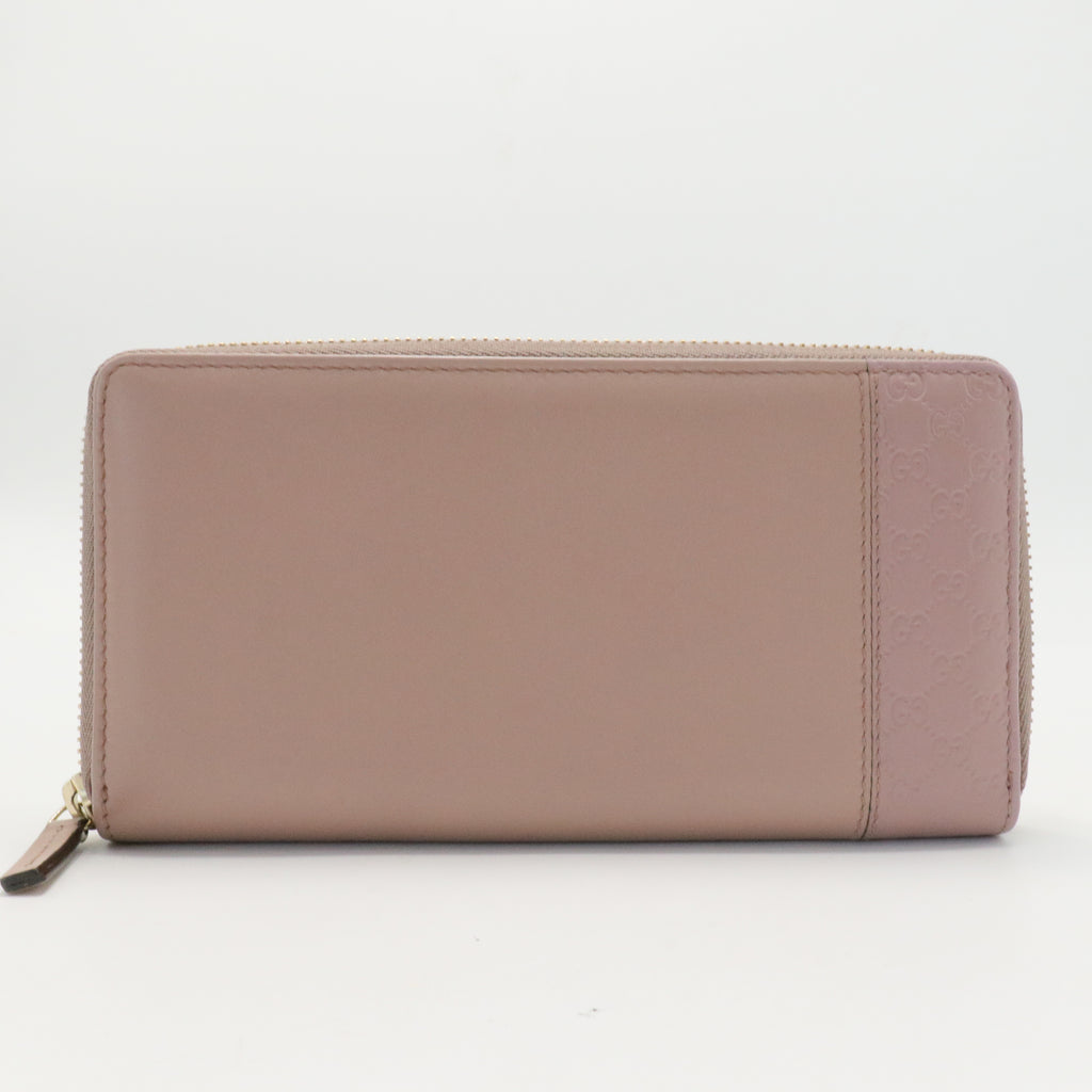 Microguccissima Nice Zip Around Leather Wallet