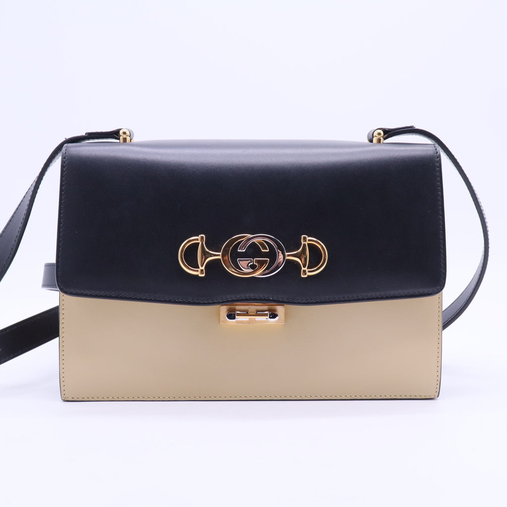 Zumi Flap Shoulder Bag Leather Small B20225
