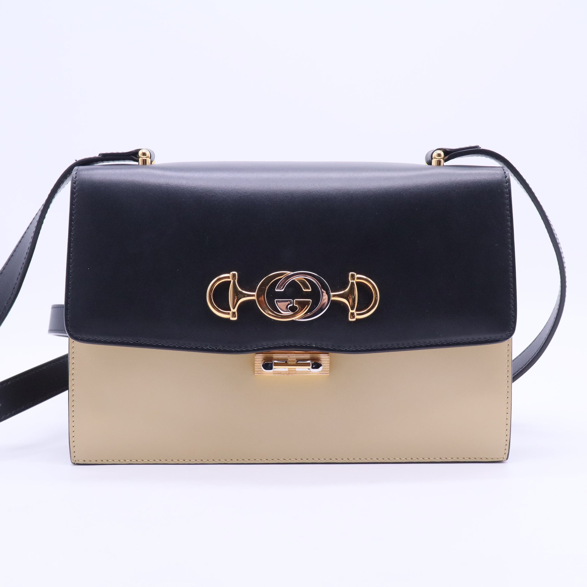 Zumi Flap Shoulder Bag Leather Small B20225