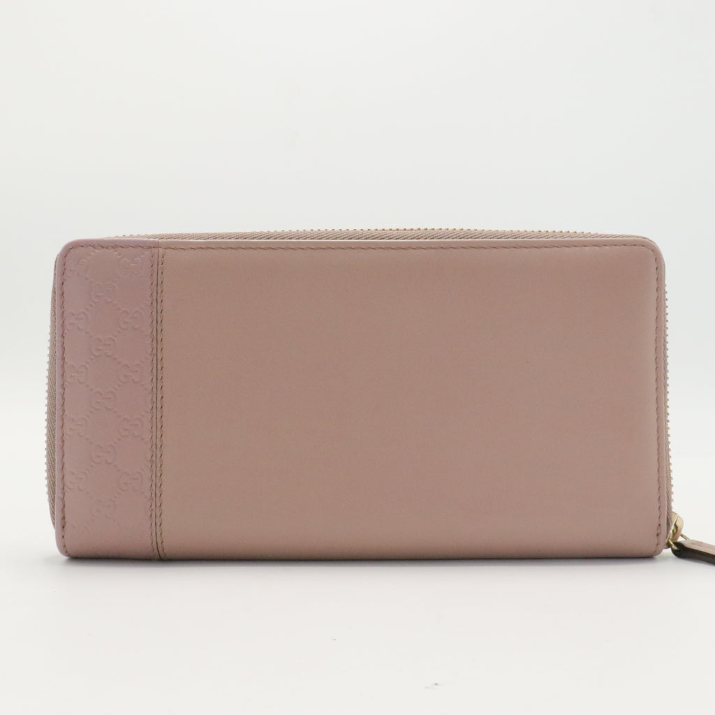 Microguccissima Nice Zip Around Leather Wallet
