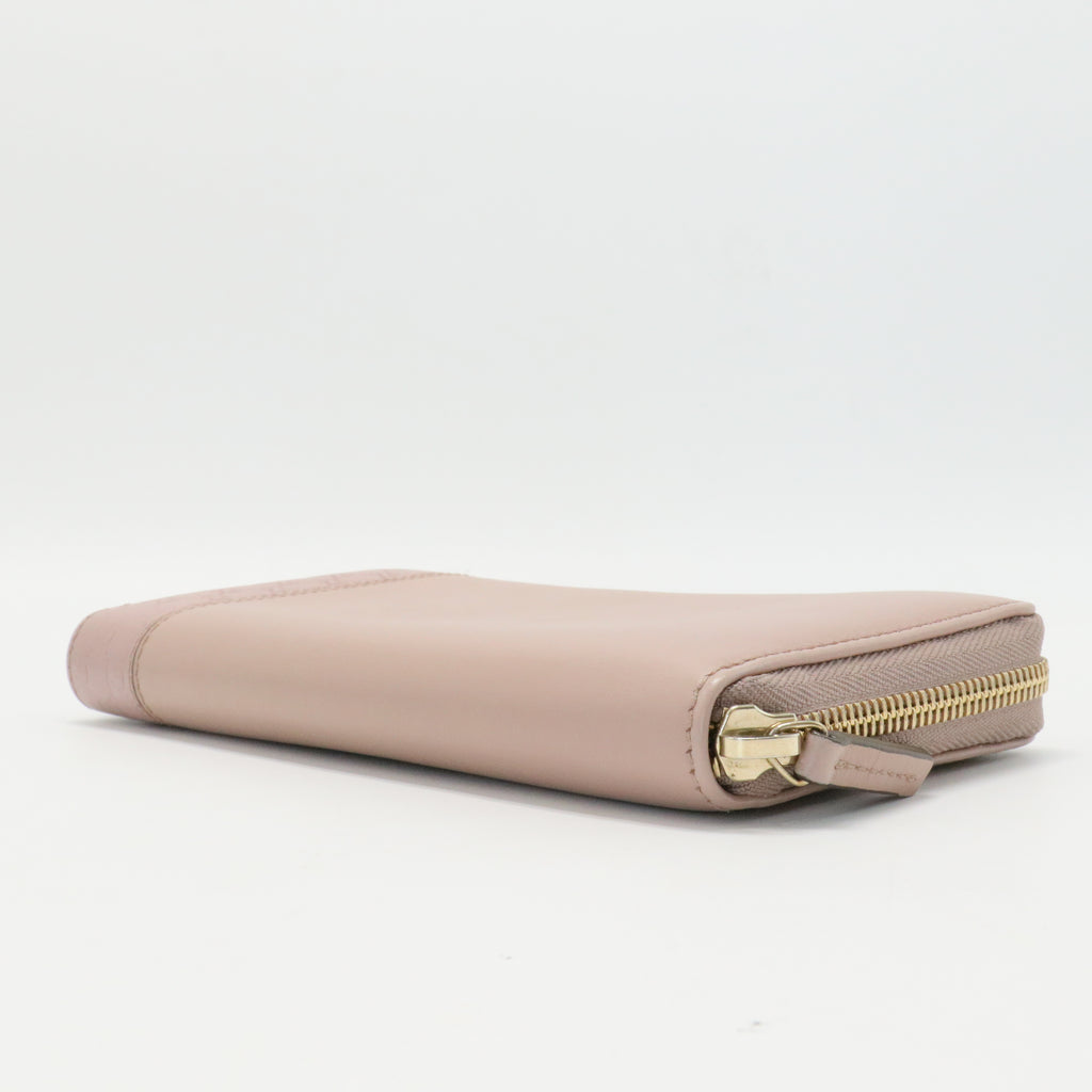Microguccissima Nice Zip Around Leather Wallet