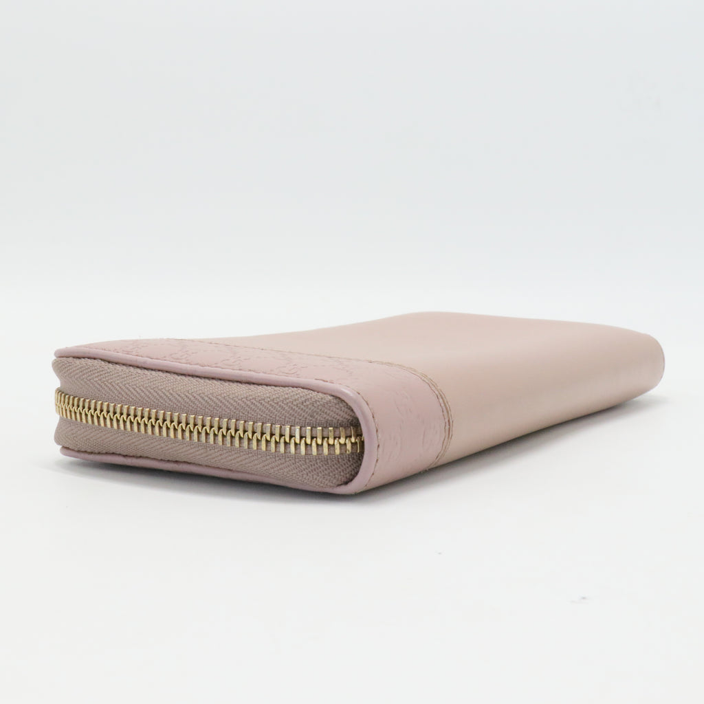 Microguccissima Nice Zip Around Leather Wallet