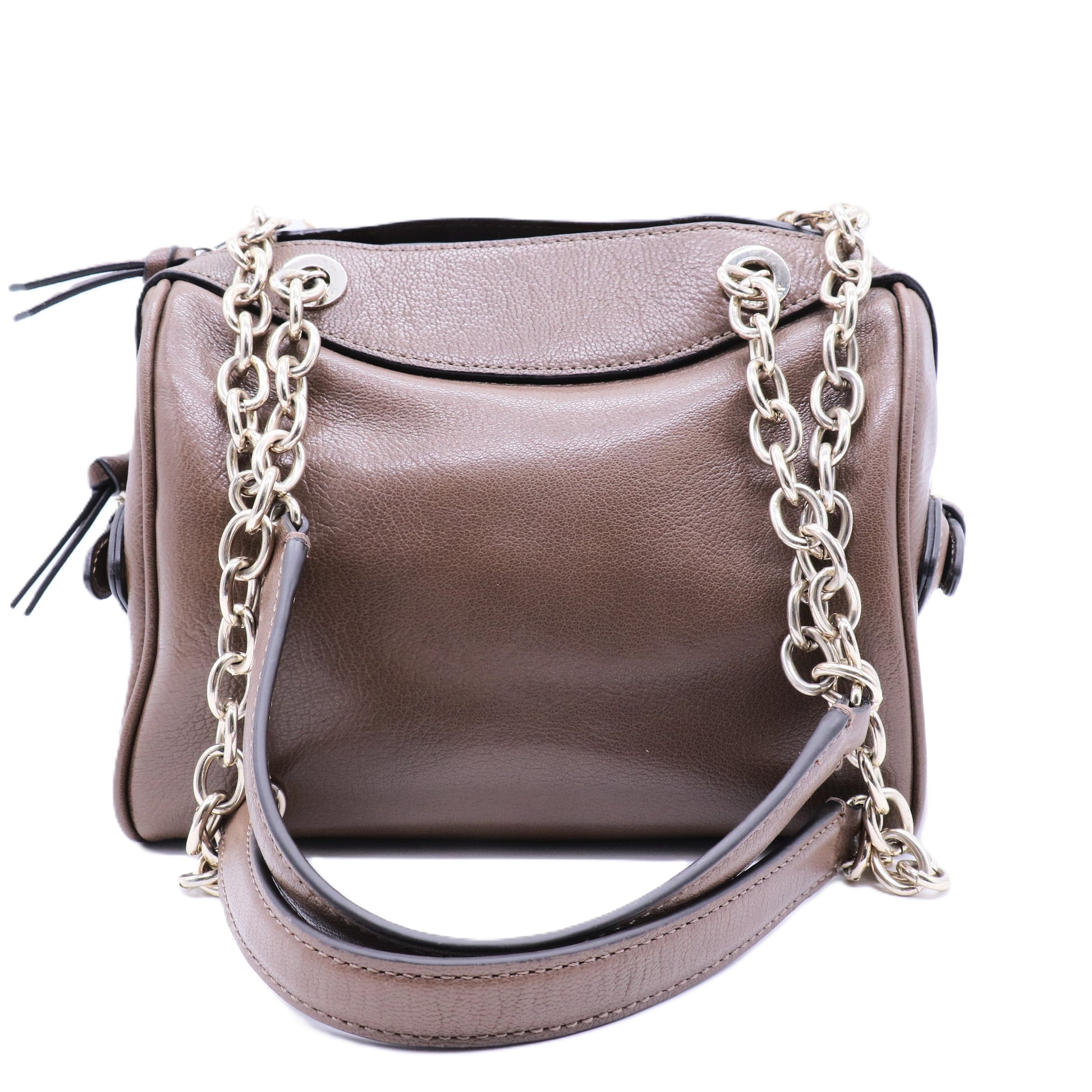 Burberry Prorsum Leopard Print Shearling Shoulder Bag