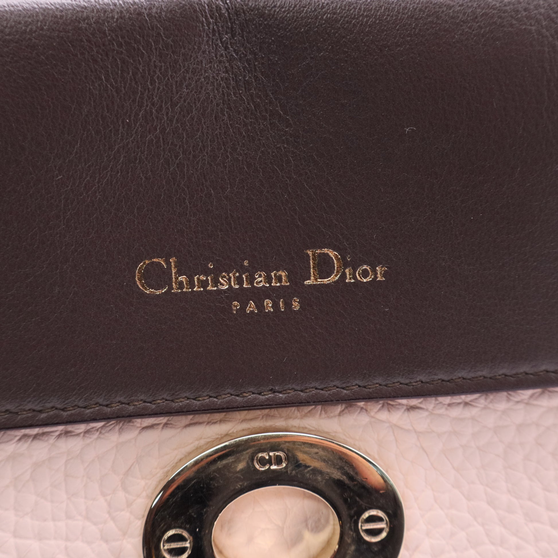 Be Dior Bag Pebbled Leather Small twins