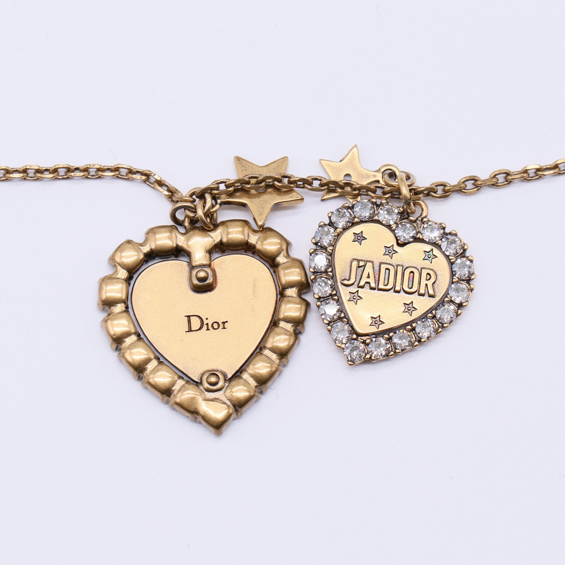 Christian Dior J'Adior Crystal Heart Choker Necklace W21437
