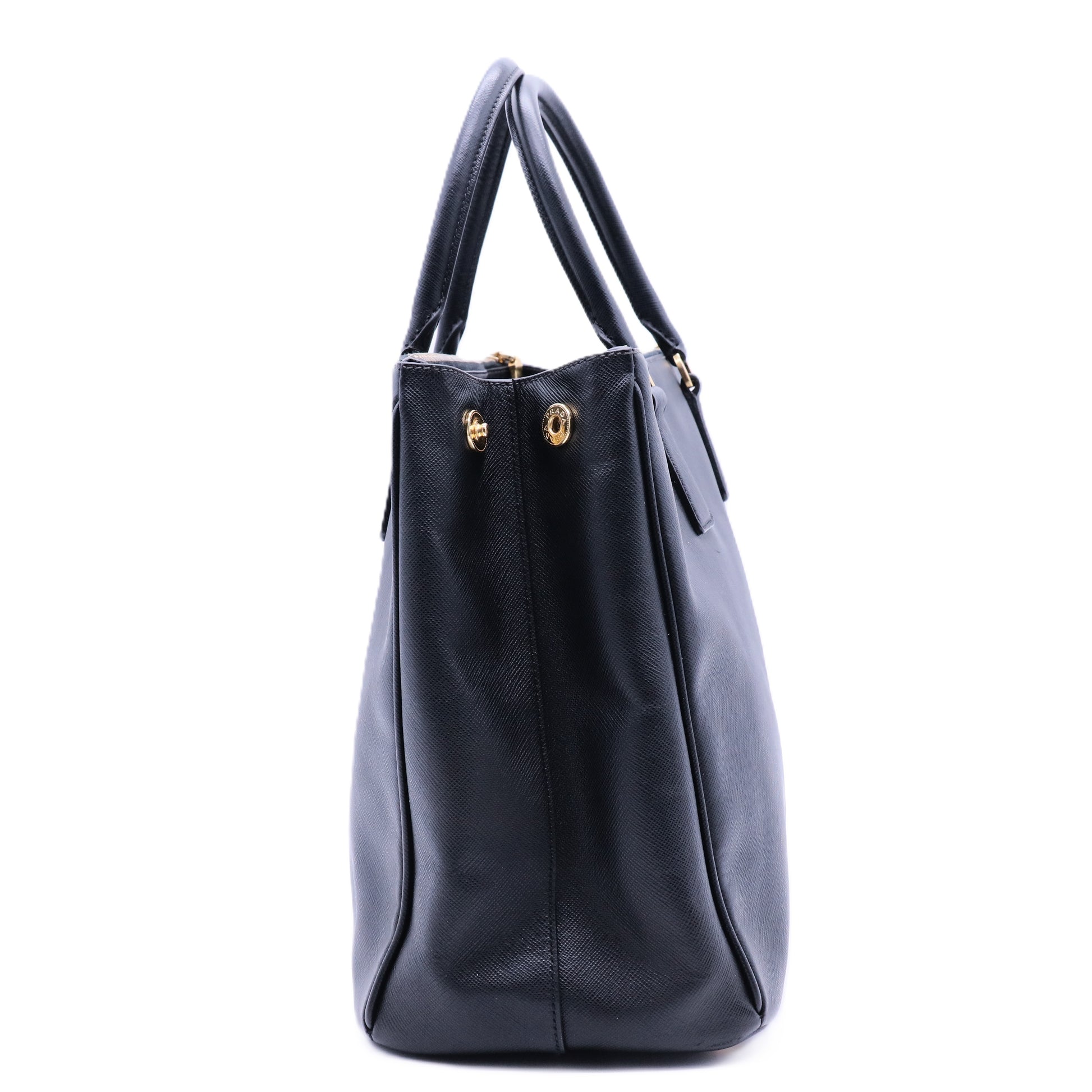 Saffiano Lux Leather Galleria Double Zip Large